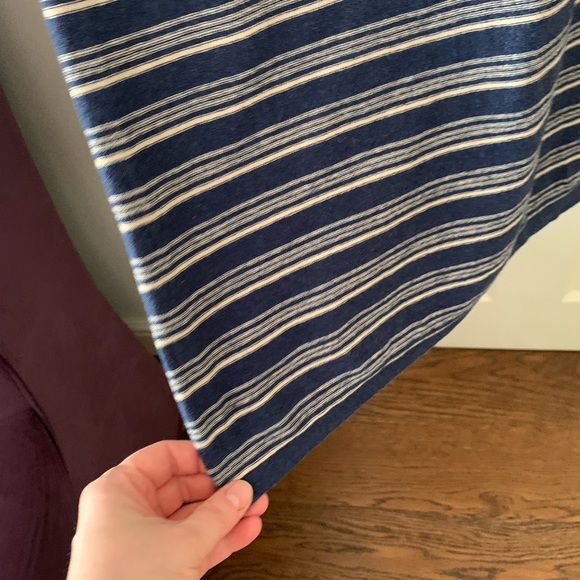 Wrap London Size 14 Dress Long Jumper Knitted Stripe Navy Maxi Nautical - Picture 5 of 8